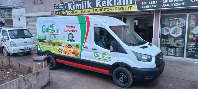 Gültekin Peynircilik araç giydirme uygulaması