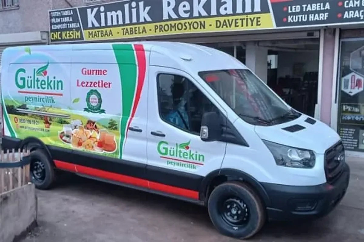 Gültekin Peynircilik araç giydirme uygulaması